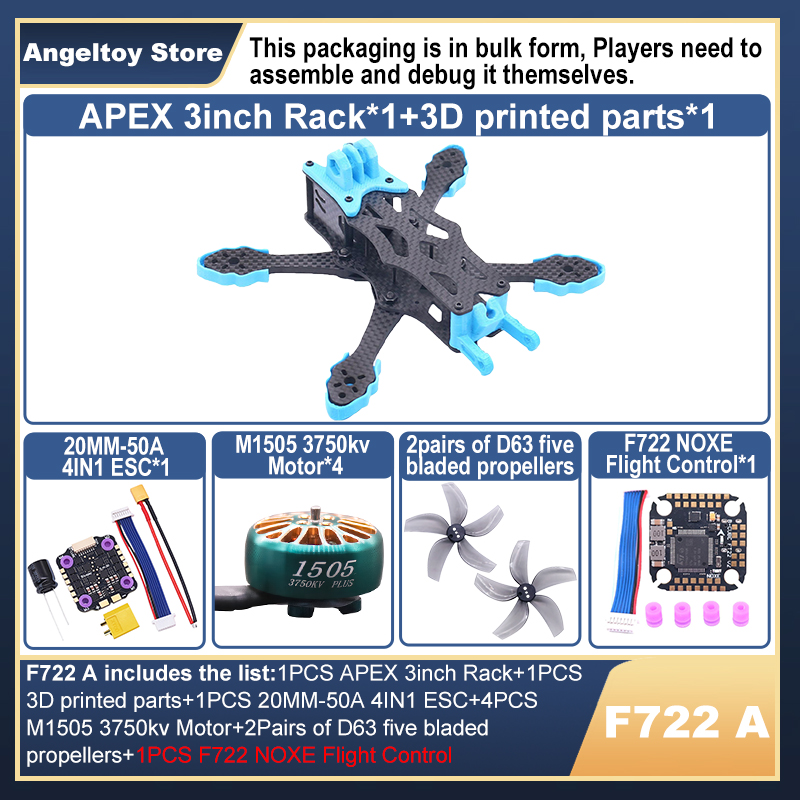 F722 Flight Controller - إطار طائرة بدون طيار B-CUBE APEX