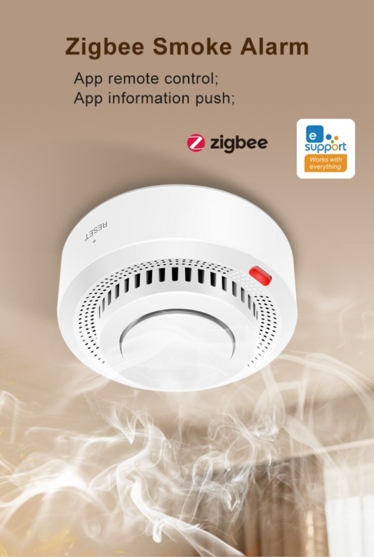Smoke Stopper - جهاز إنذار الدخان الذكي EWelink Zigbee