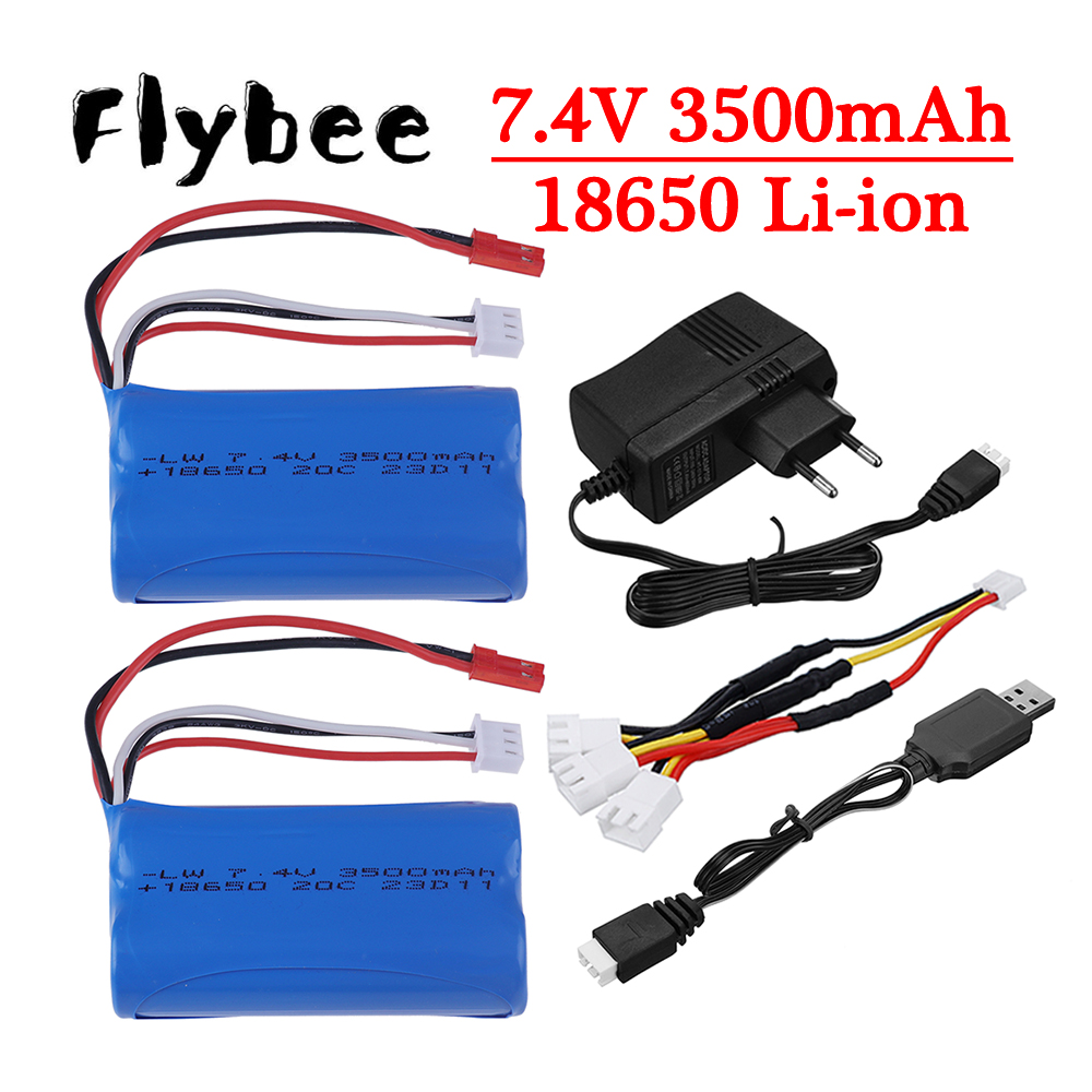Balance Charger Rc - ترقية 3000mAh إلى 3500mAh 7.4V 18650