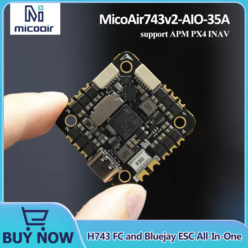 Betaflight Fc - وحدة تحكم طيران MicoAir743v2-AIO-35A H743 ووحدة