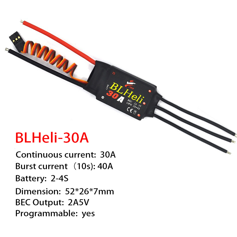 1-3 قطعة ESC BLHeli 20A 30A 50 - مراجعة Drone Motor وسعره
