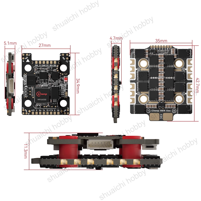 1Set FPV سباق الطائرة بدون طيا - مراجعة Betaflight Fc وسعره