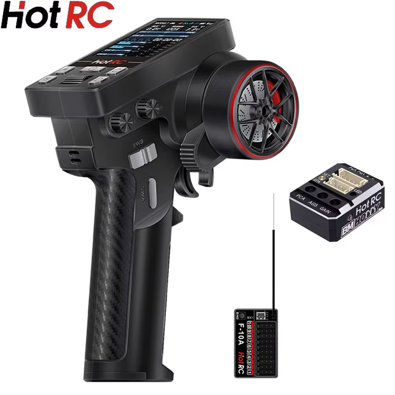 جهاز إرسال HotRC CT-10B بـ 10  - مراجعة Radio Transmitter 2.4Ghz وسعره