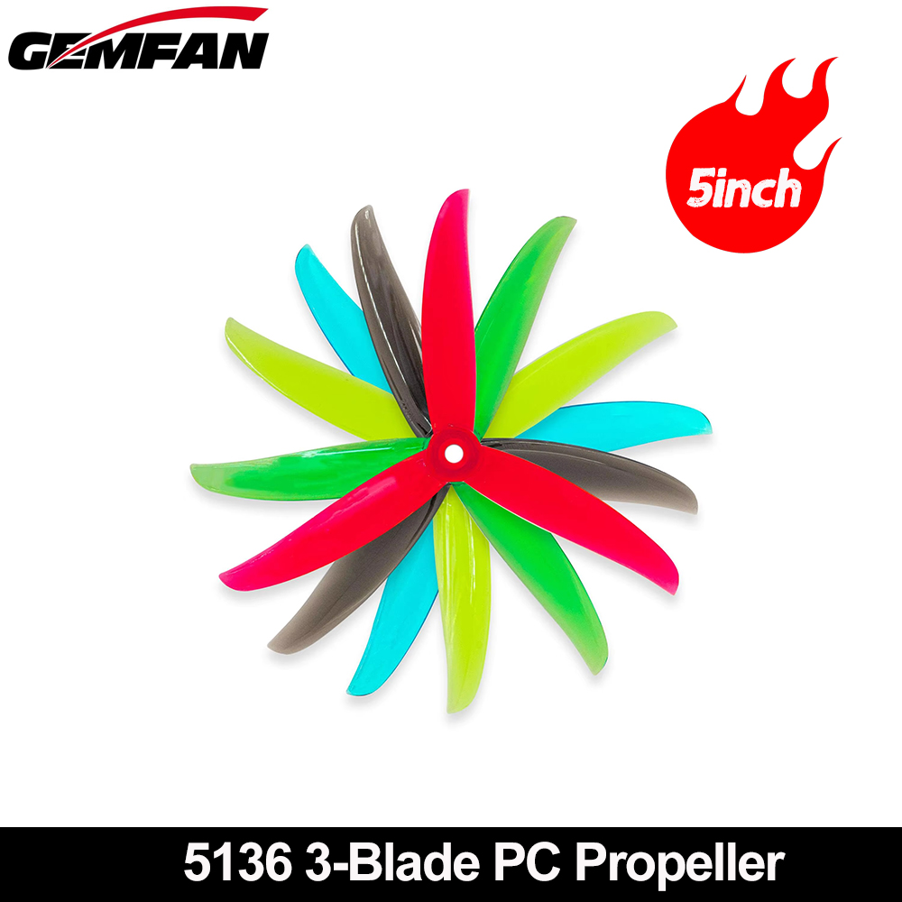 Gemfan VANOVER 5136 3 شفرات PC - مراجعة 5 Inch Propeller وسعره