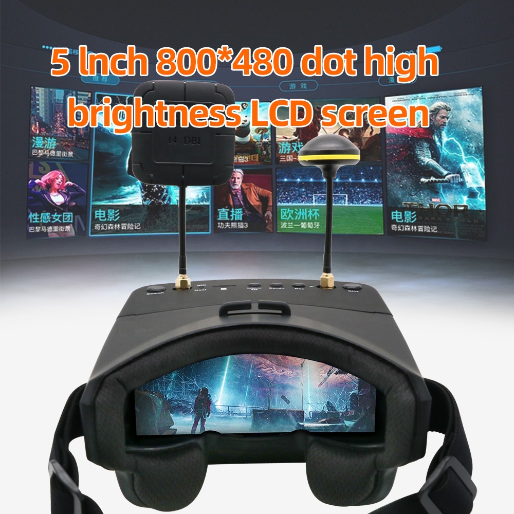 نظارات FPV طراز EV800D 5.8G 40 - مراجعة Goggles Fpv وسعره