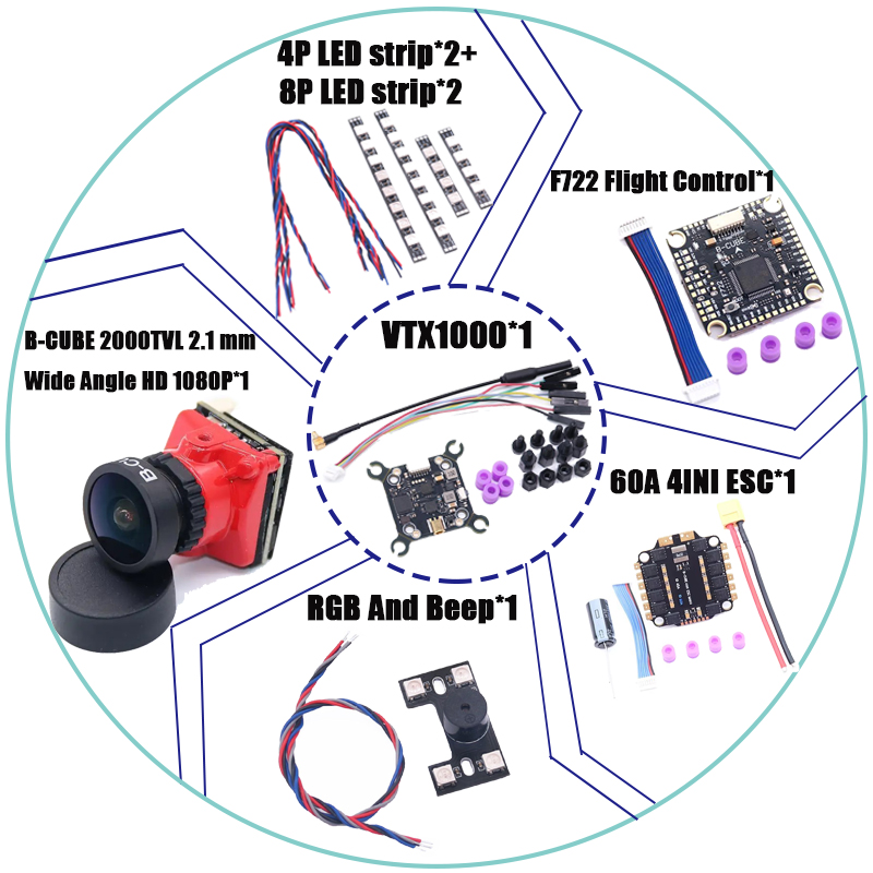 RCtoSky F4V3S PLUS F722 F745 H - مراجعة F722 Flight Controller وسعره
