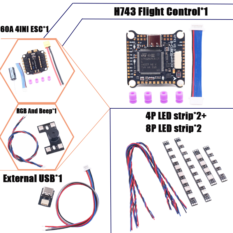 RCtoSky F4V3S PLUS F722 F745 H - مراجعة F722 Flight Controller وسعره