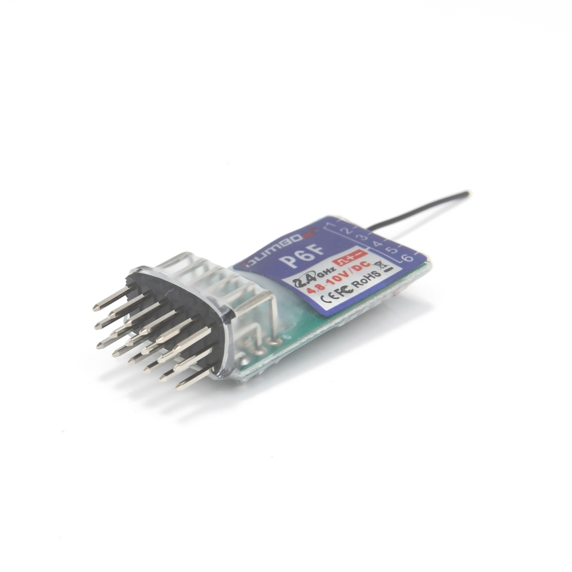 DUMBORC P6F استقبال صغير 6CH 2 - مراجعة Radio Transmitter 2.4Ghz وسعره