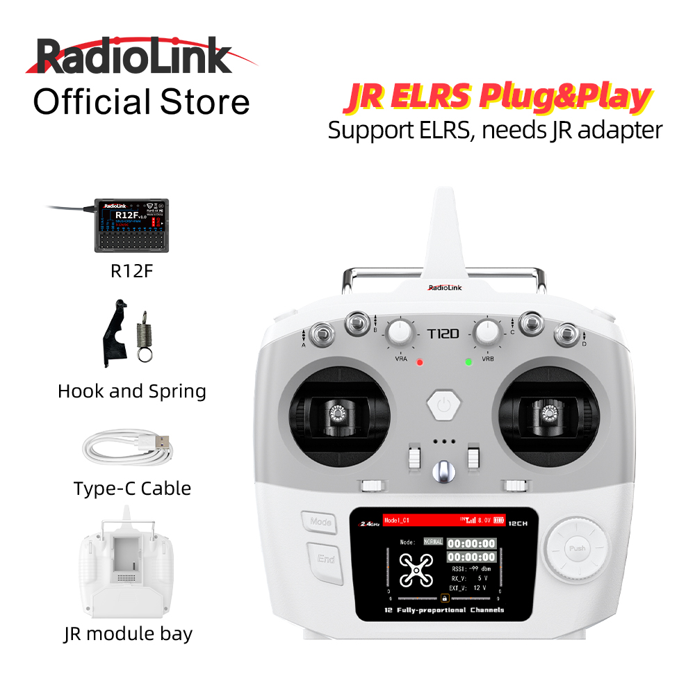 وحدة راديو لينك T12D JR بـ 12  - مراجعة Radio Transmitter 2.4Ghz وسعره