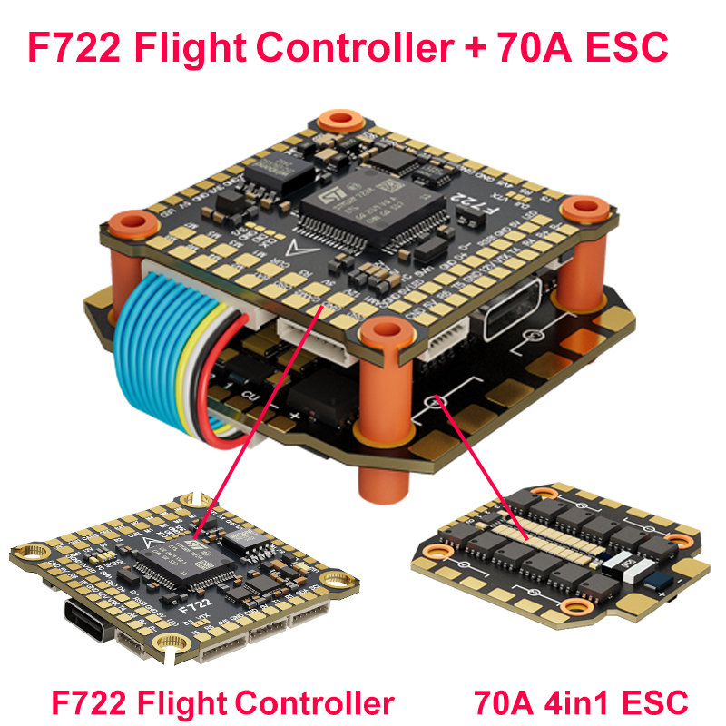 DAKEFPV F722 60A Stack ICM4268 - مراجعة F722 Flight Controller وسعره
