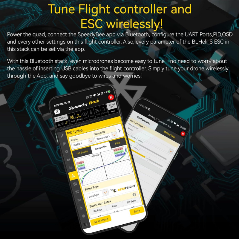 F405 Mini Stack BLS 35A 4in1 E - مراجعة F405 Flight Controller وسعره