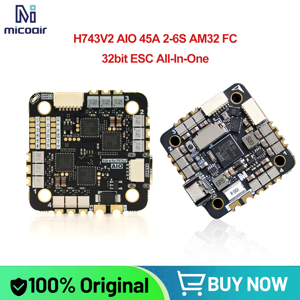 MicoAir H743V2 AIO 45A AM32 2- - مراجعة Betaflight Fc وسعره