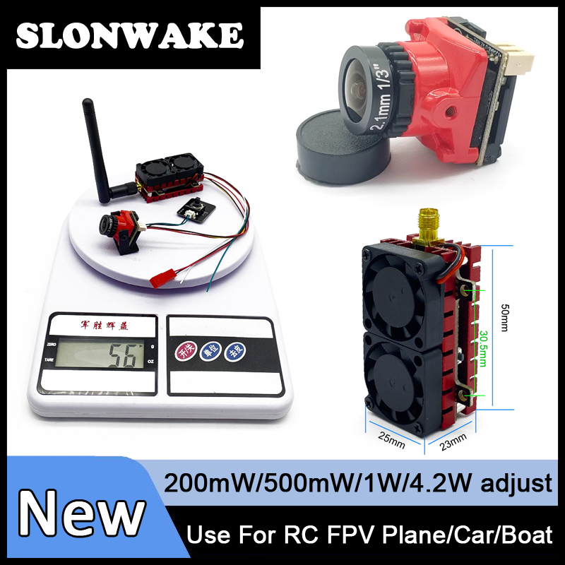 جهاز إرسال SLONWAKE 5.8G 48CH  - مراجعة Goggles Fpv وسعره