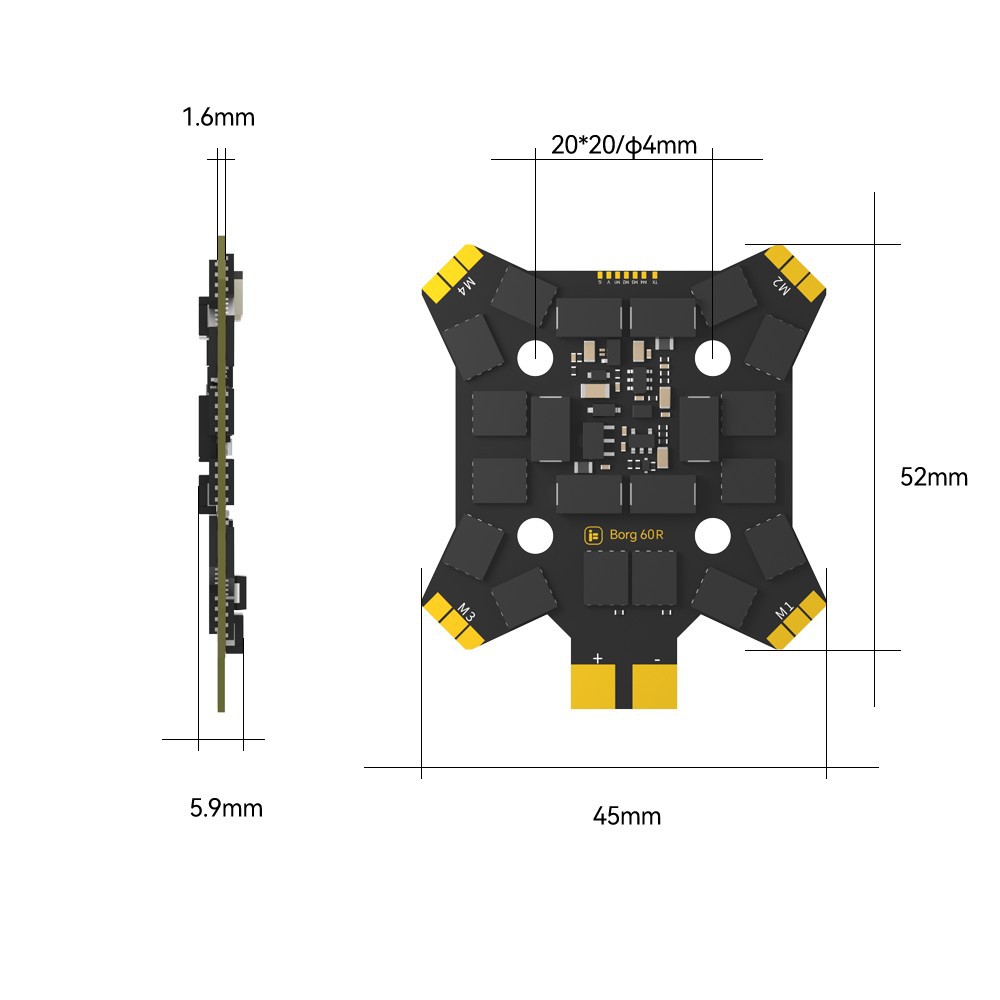 وحدة التحكم بالطيران iFlight B - مراجعة 4 In 1 Esc وسعره