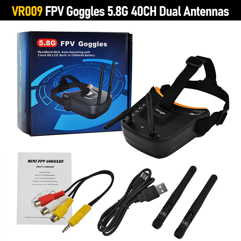 نظارات الواقع الافتراضي VR009  - مراجعة Goggles Fpv وسعره