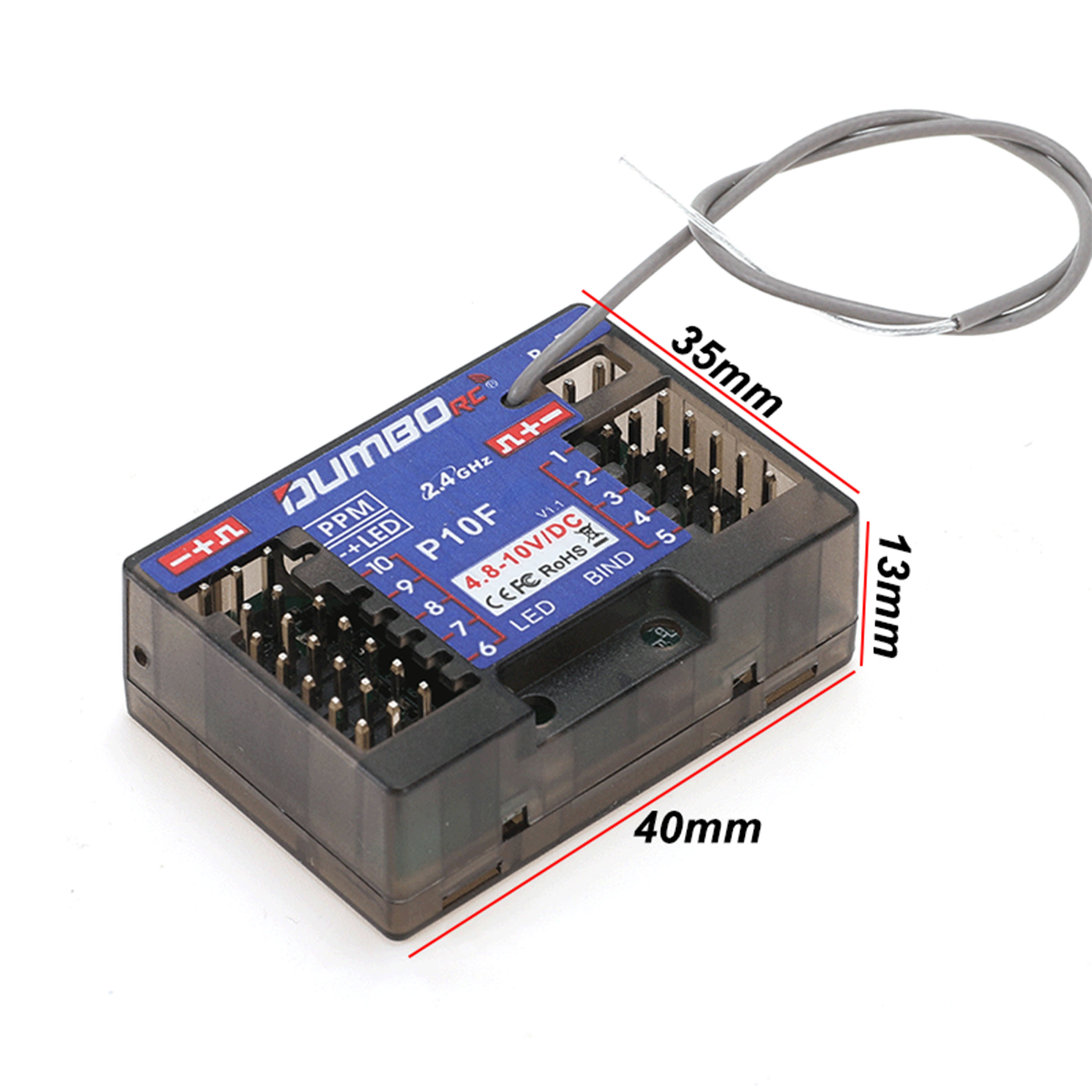 DUMBORC P10F P10FG 10CH 2.4 جي - مراجعة Radio Transmitter 2.4Ghz وسعره