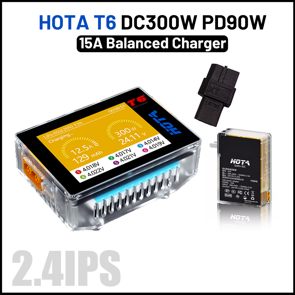 HOTA-شاحن توازن ذكي ، مفرغ ليب - مراجعة Balance Charger Rc وسعره