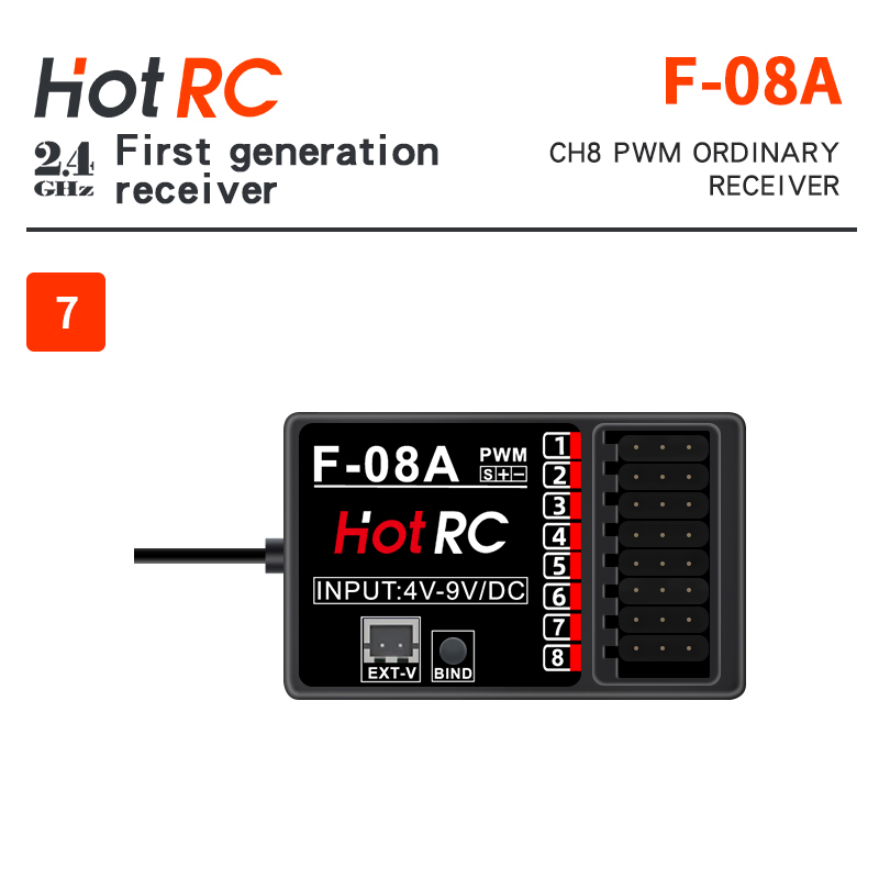 HOTRC 2.4Ghz استقبال F-01A F-1 - مراجعة Radio Transmitter 2.4Ghz وسعره
