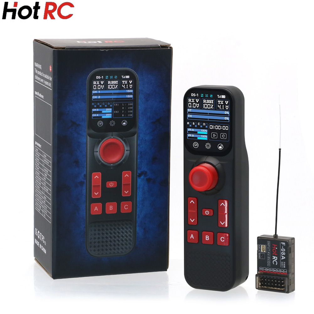 جهاز تحكم عن بعد Hotrc DS-800  - مراجعة Radio Transmitter 2.4Ghz وسعره