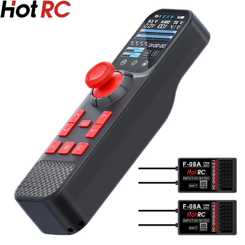 جهاز تحكم عن بعد Hotrc DS-800  - مراجعة Radio Transmitter 2.4Ghz وسعره