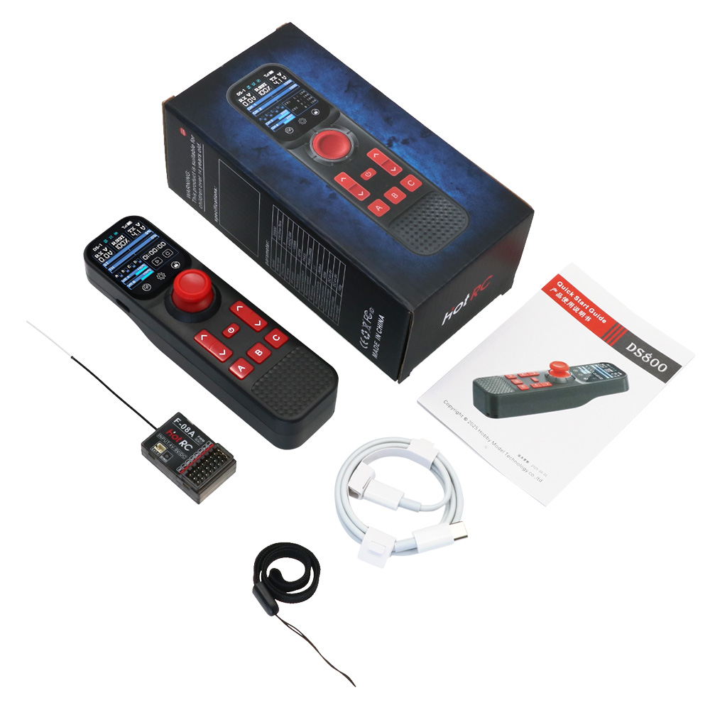 جهاز تحكم عن بعد Hotrc DS-800  - مراجعة Radio Transmitter 2.4Ghz وسعره