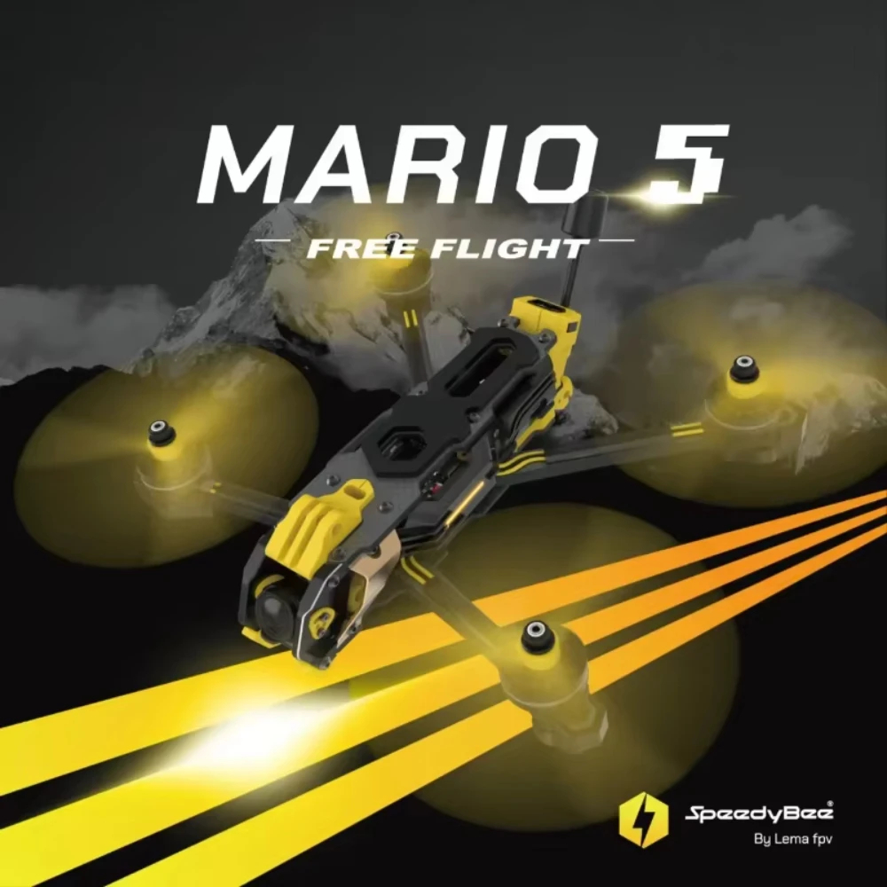 طقم إطار Speedybee Mario 5 O4  - مراجعة Carbon Fiber Drone Frame وسعره