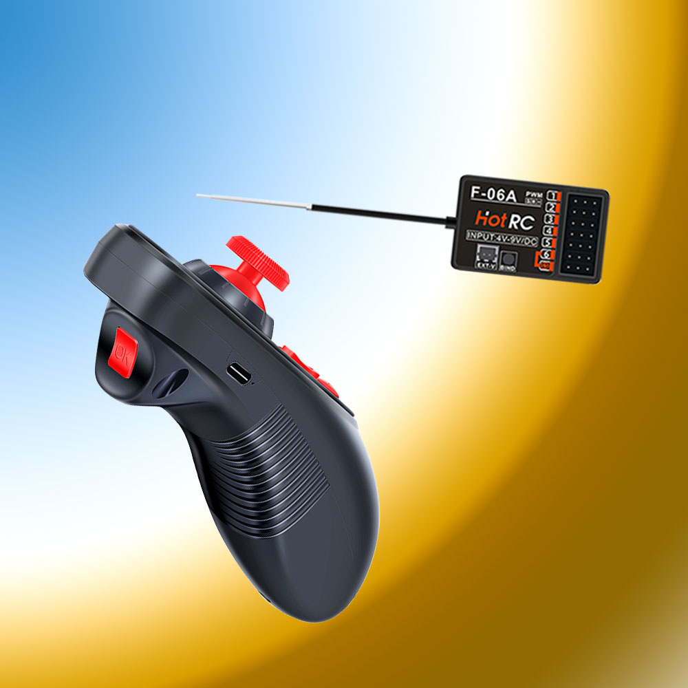 نظام راديو قارب HOTRC DS-600 2 - مراجعة Radio Transmitter 2.4Ghz وسعره