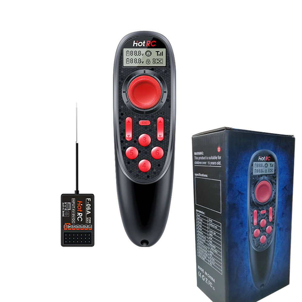 نظام راديو قارب HOTRC DS-600 2 - مراجعة Radio Transmitter 2.4Ghz وسعره